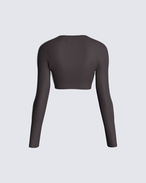 Finesse Andie Jersey Square Neck Top