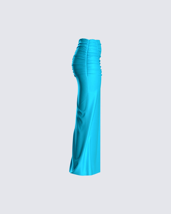 Finesse Annalise Blue Maxi Skirt