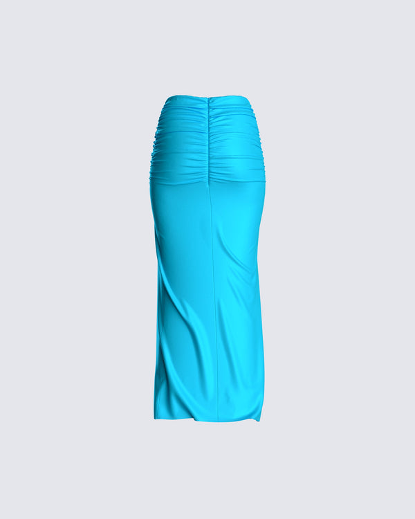 Finesse Annalise Blue Maxi Skirt