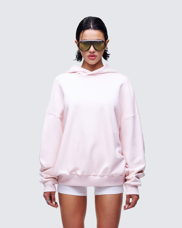 Finesse Azariah Stone Oversized Hoodie Top