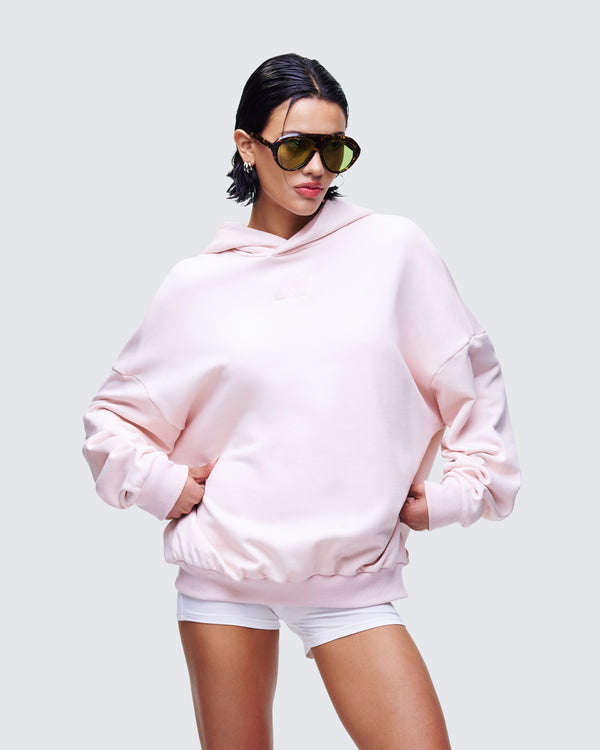 Finesse Azariah Stone Oversized Hoodie Top