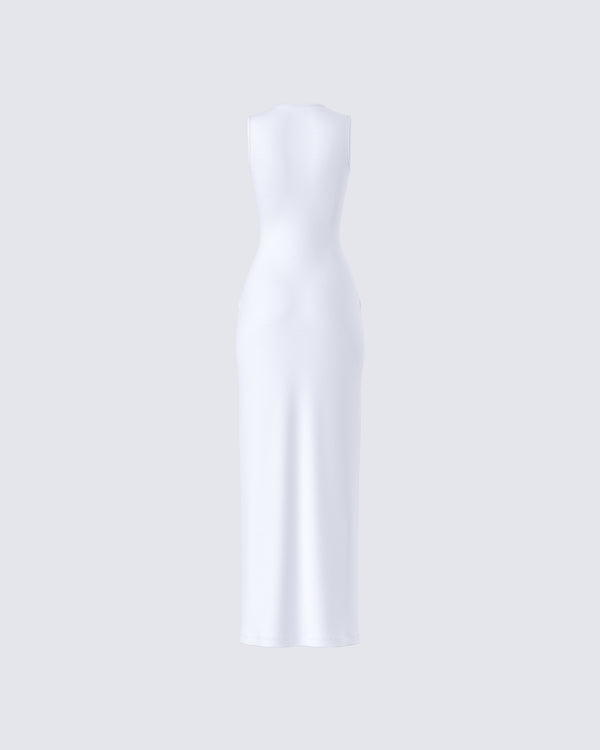 Finesse Bailey White Maxi Dress