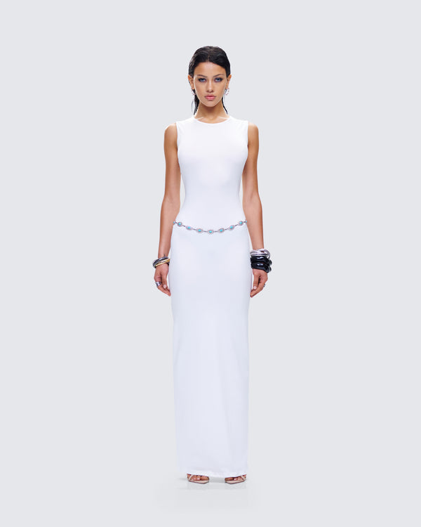 Finesse Bailey White Maxi Dress