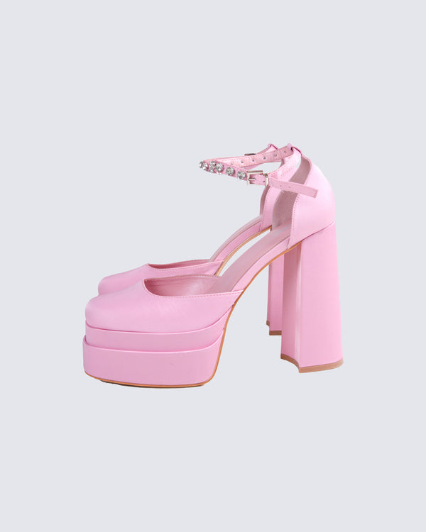 Finesse Beatrice Pink Platform Heel
