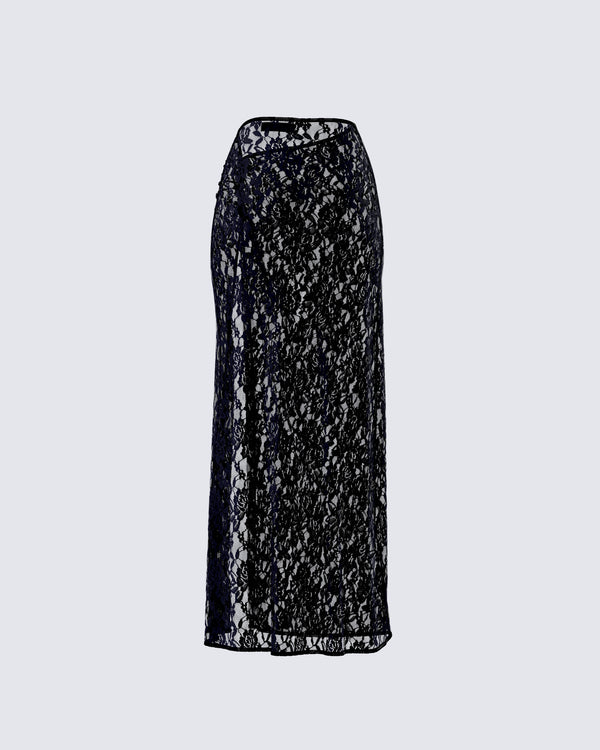 Finesse Beatrix Black Lace Skirt