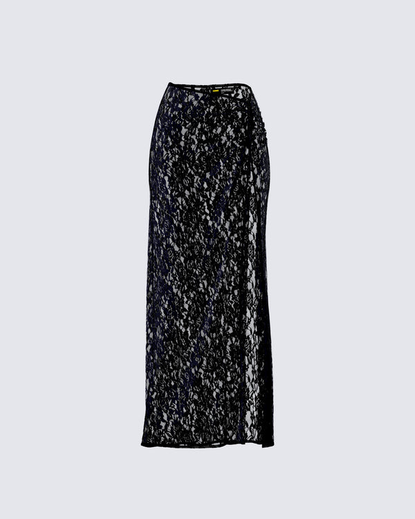finesse Beatrix Black Lace Skirt