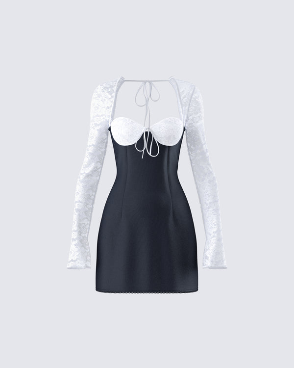 finesse Bellona Color Block Mini Dress