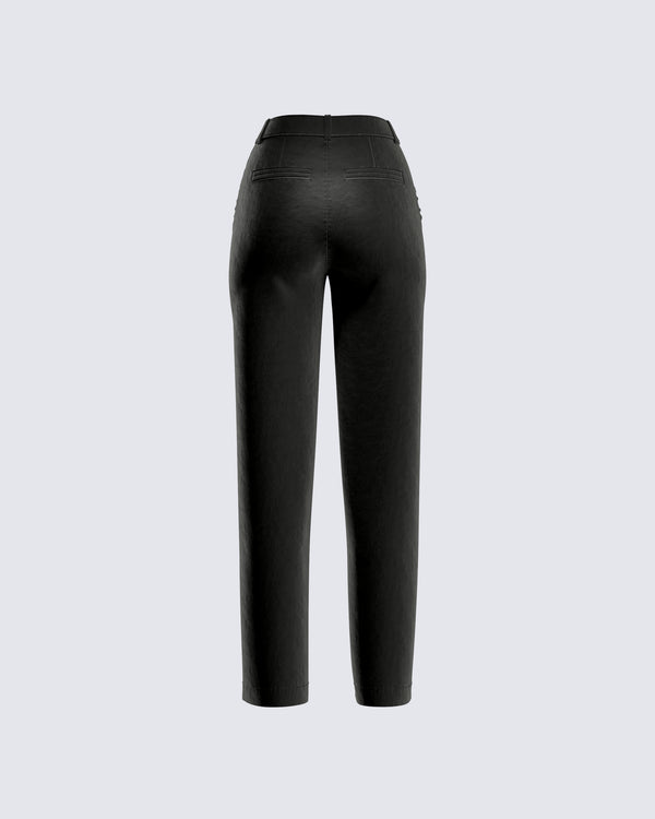 Finesse Bess Black Velvet Pants