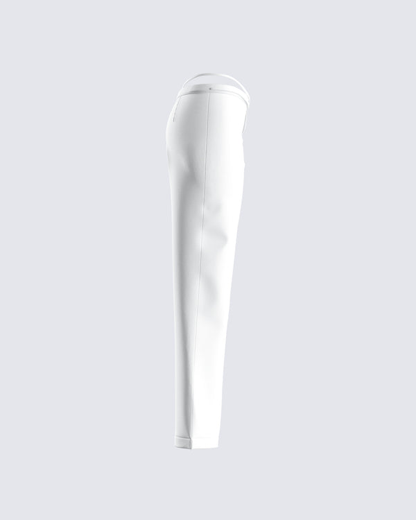 Finesse Bessie Ivory Low Rise Tie Pant