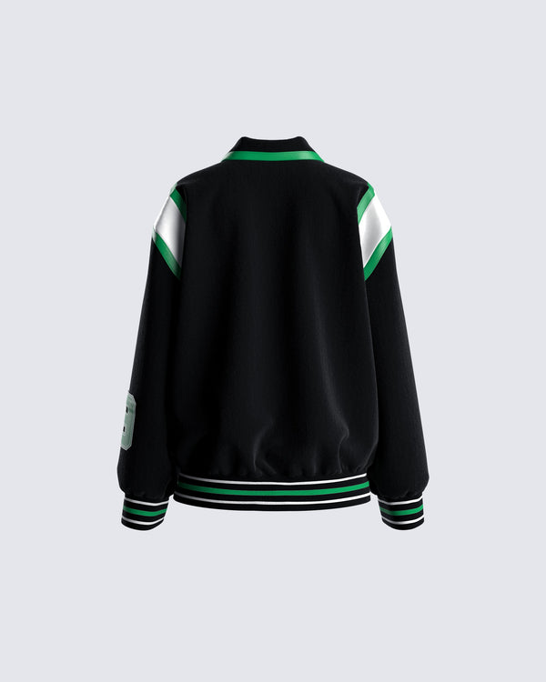 Finesse Bobby Black Varsity Jacket