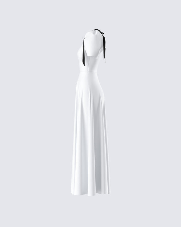 Finesse Braelyn White Maxi Dress