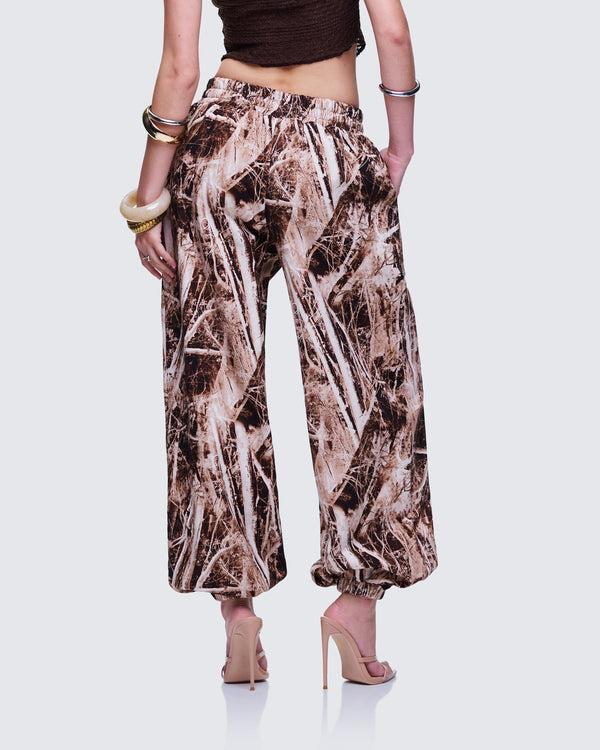 Finesse Braewyn Hunting Camo Toggled Sweatpants
