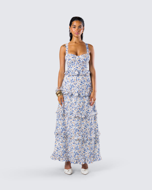 Finesse Brooklyn Multi Floral Print Dress