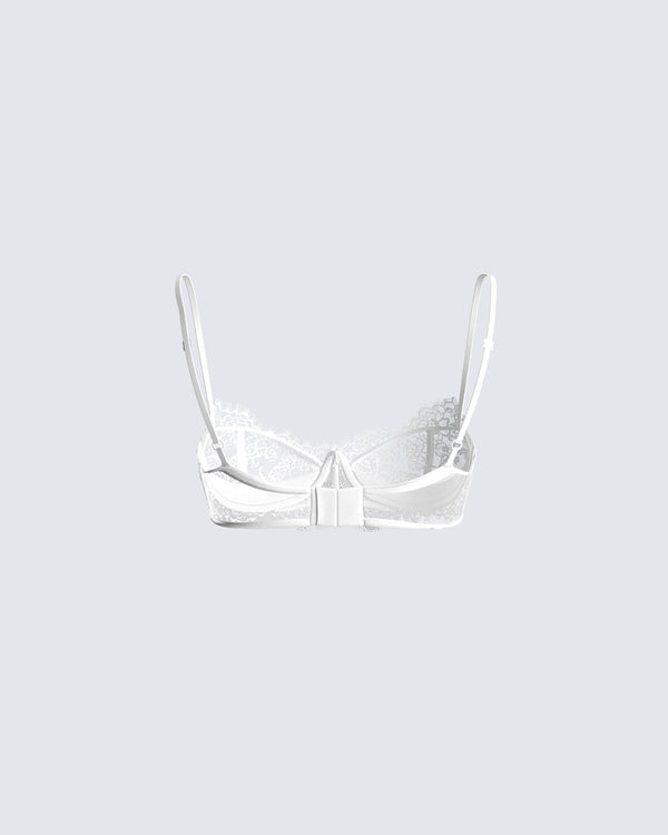Finesse Cady White Lace Bra