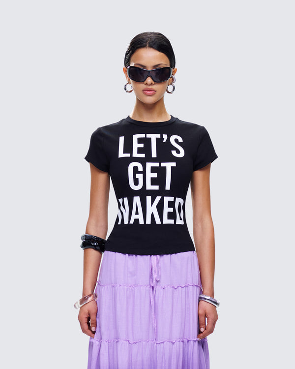 Finesse Calianna Black Graphic Tee