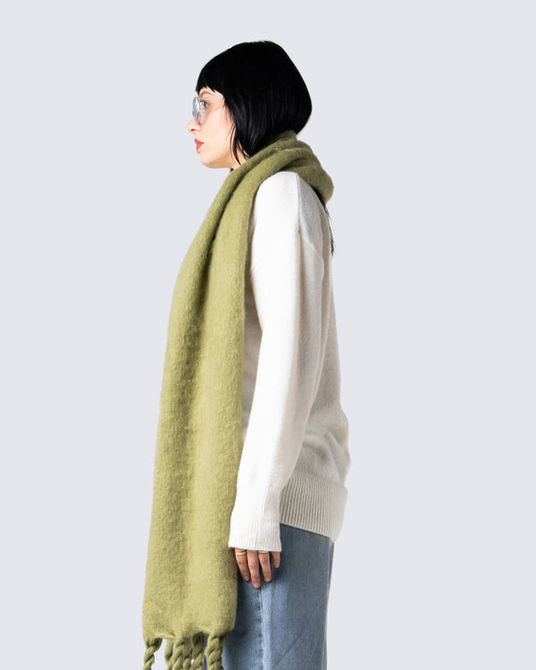 Finesse Carissa Olive Oversized Scarf