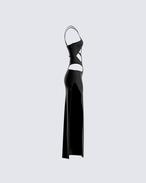 Finesse Carrie Black Cut Out Dress