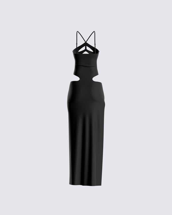 Finesse Carrie Black Cut Out Dress