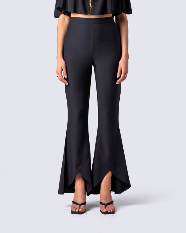 Finesse Catalina Black High Waist Pant