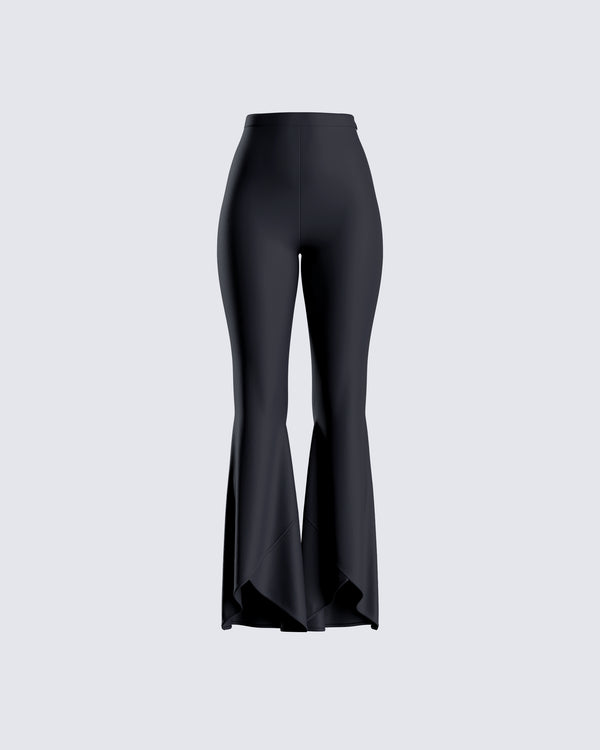 finesse Catalina Black High Waist Pant