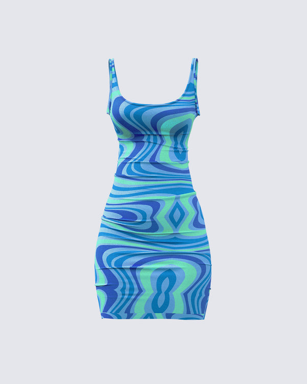 finesse Cher Psychedelic Sweater Dress