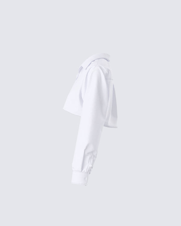 Finesse Chloe Cropped Shirt