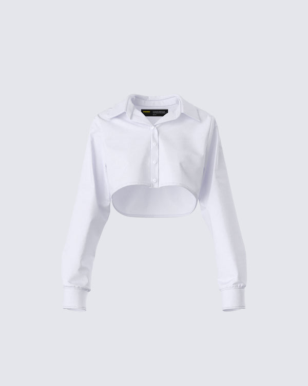 finesse Chloe Cropped Shirt