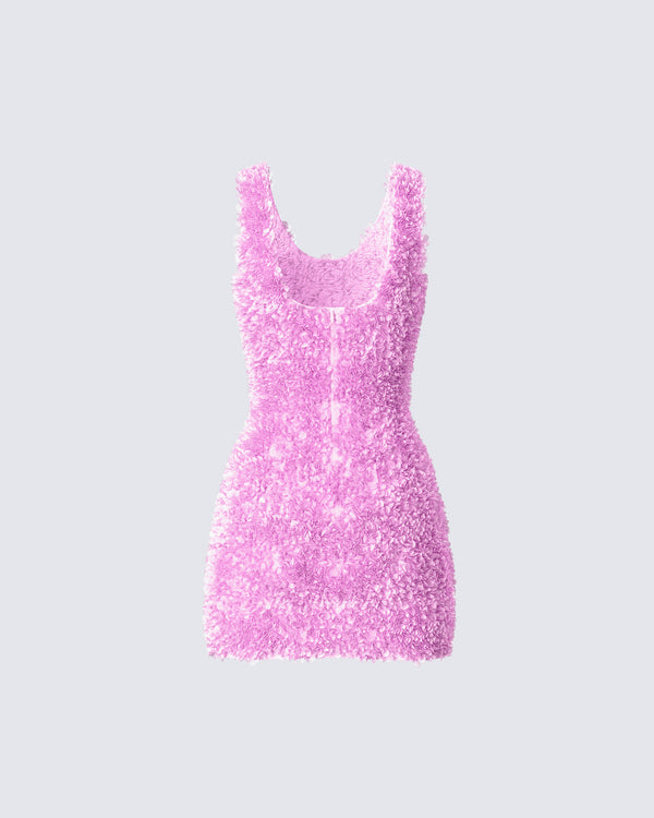 Finesse Christy Pink Petal Mini Dress