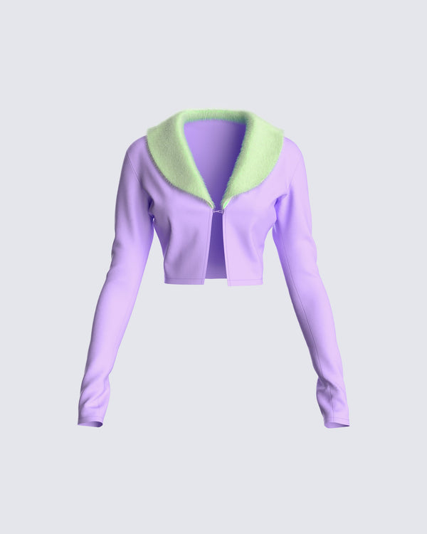 finesse Cici Fur Trim Sweater