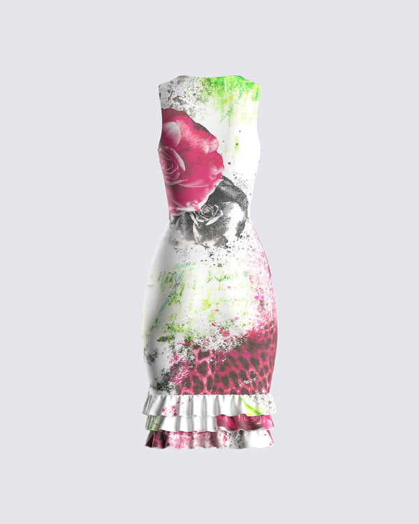 Finesse Clarice Floral Print Dress
