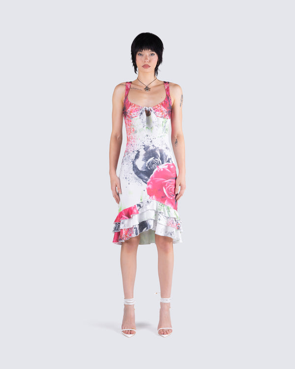 Finesse Clarice Floral Print Dress