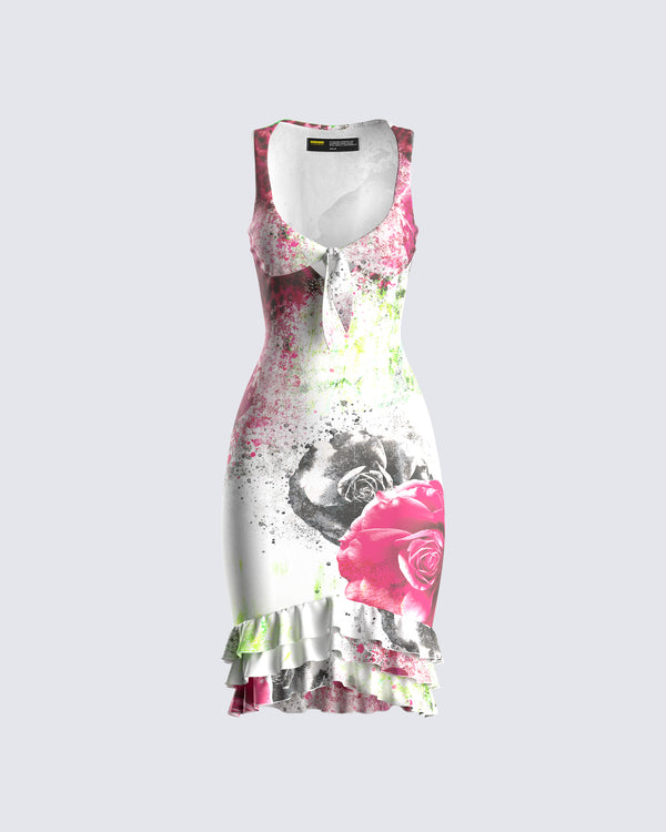finesse Clarice Floral Print Dress