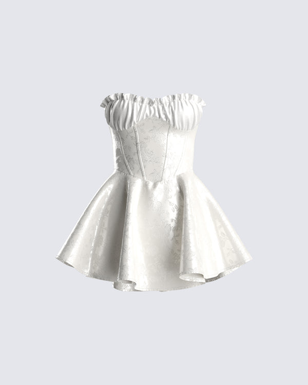 finesse Connie White Mini Dress