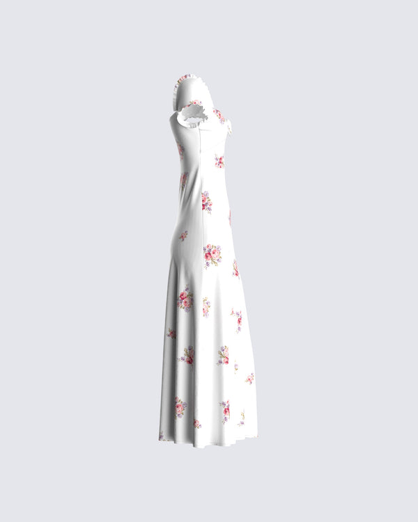 Finesse Crue Floral Print Midi Dress