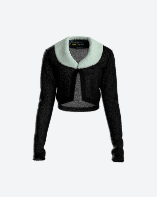 finesse Danielle Fur Trim Top