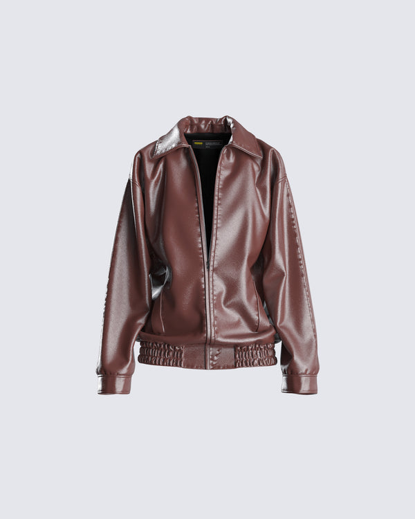 finesse Danny Brown Vegan Leather Jacket