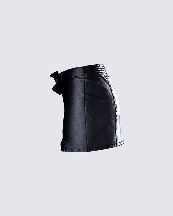 Finesse Darah Black Micro Mini Skirt