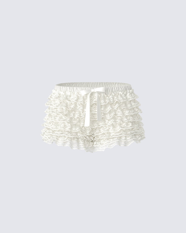 finesse Daria Ivory Low Rise Bloomer Micro Short
