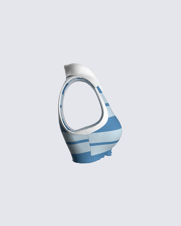 Finesse Davis Multi Stripe Top