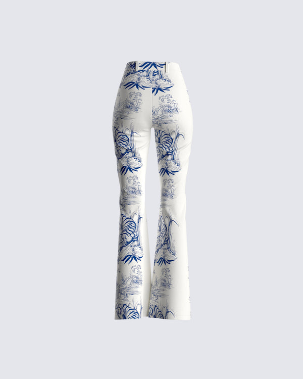 Finesse Dawn Tiger Print Pant