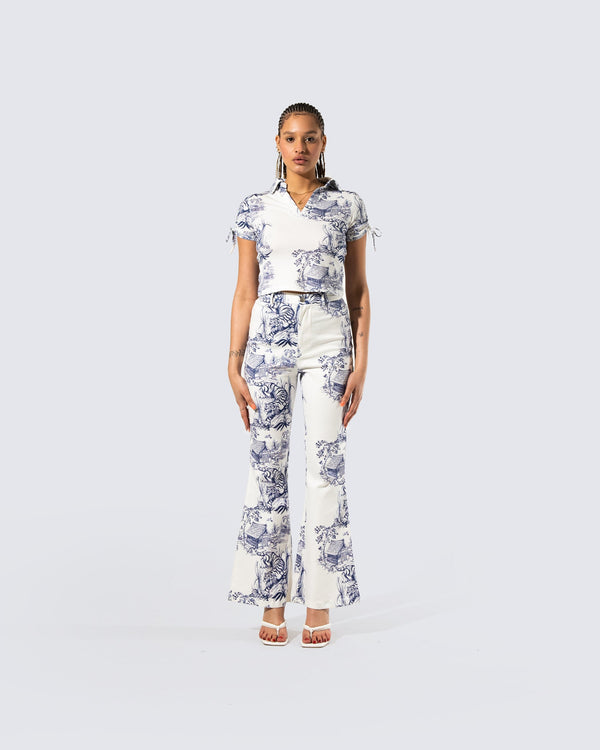 Finesse Dawn Tiger Print Pant