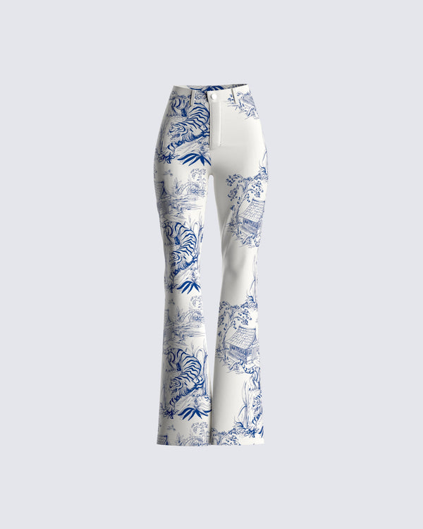 finesse Dawn Tiger Print Pant