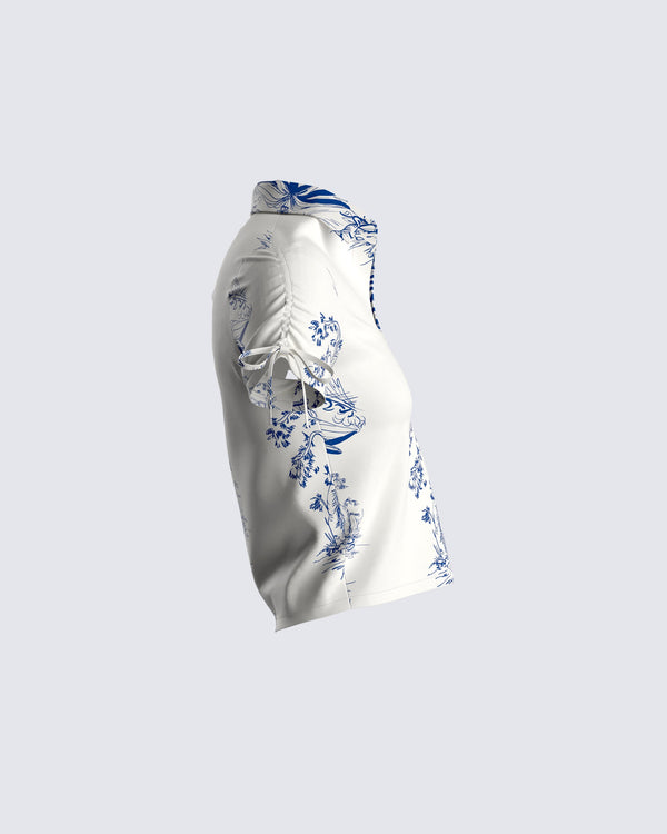 Finesse Dawn Tiger Print Top