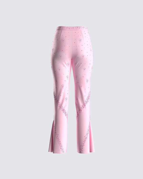 Finesse Delisa Pink Rhinestone Pant