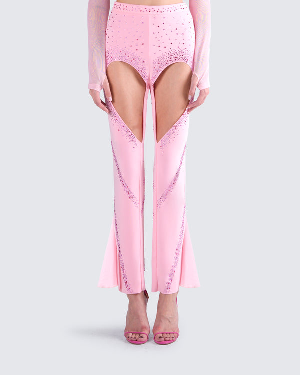 Finesse Delisa Pink Rhinestone Pant