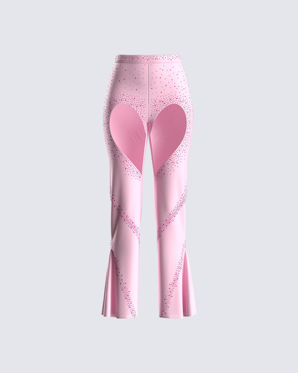 finesse Delisa Pink Rhinestone Pant