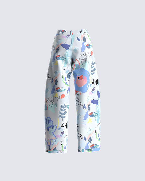 Finesse Dominic Doodle Print Pant