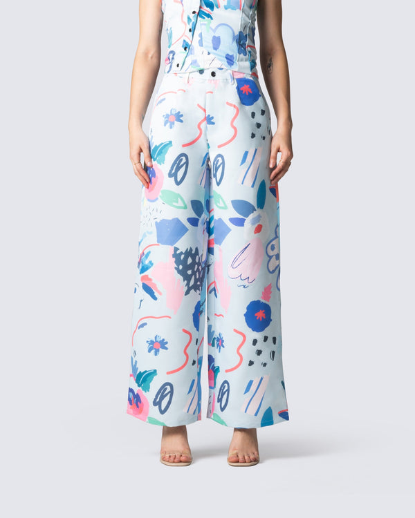 Finesse Dominic Doodle Print Pant