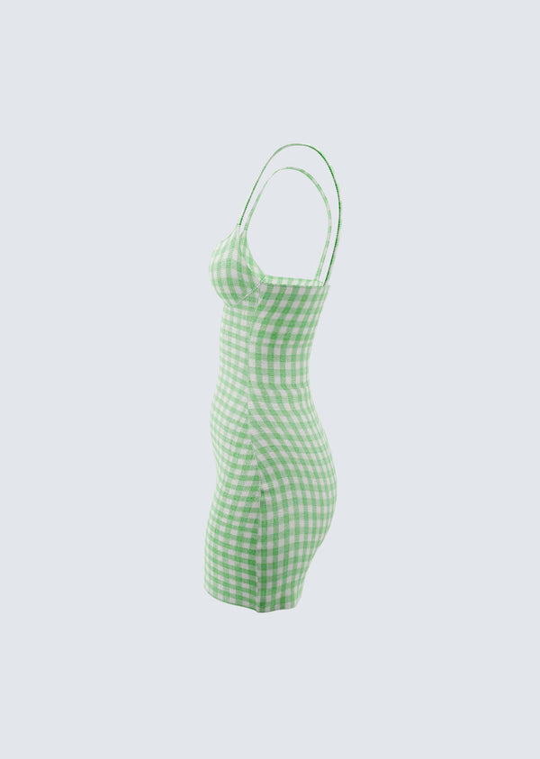 Finesse Dori Green Mini Dress