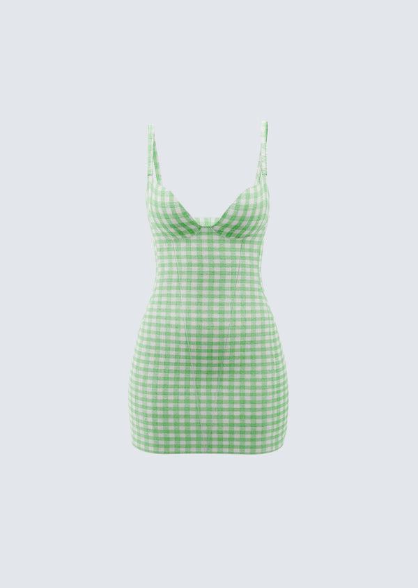 finesse Dori Green Mini Dress